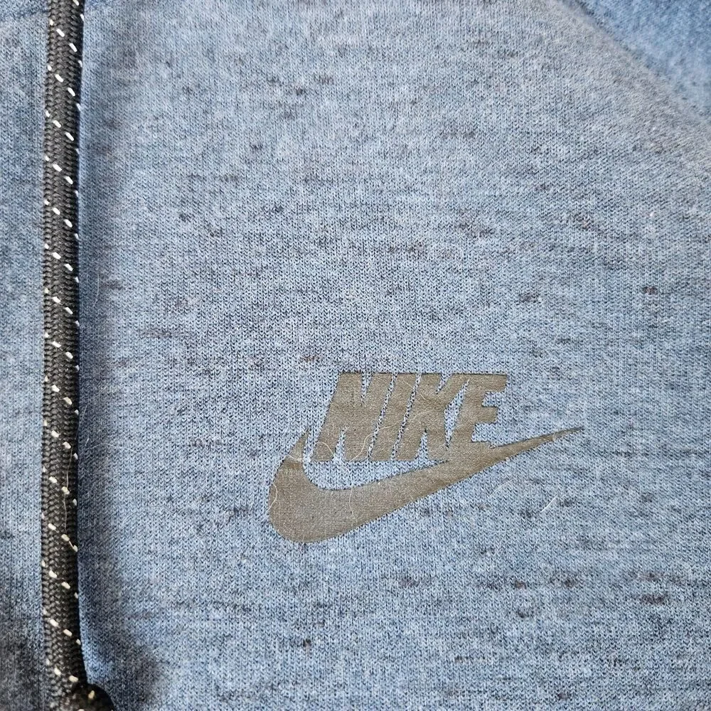 Nike Tech Fleece Jacket Men's Large Blue Hooded Windrunner Full Zip 545277-460